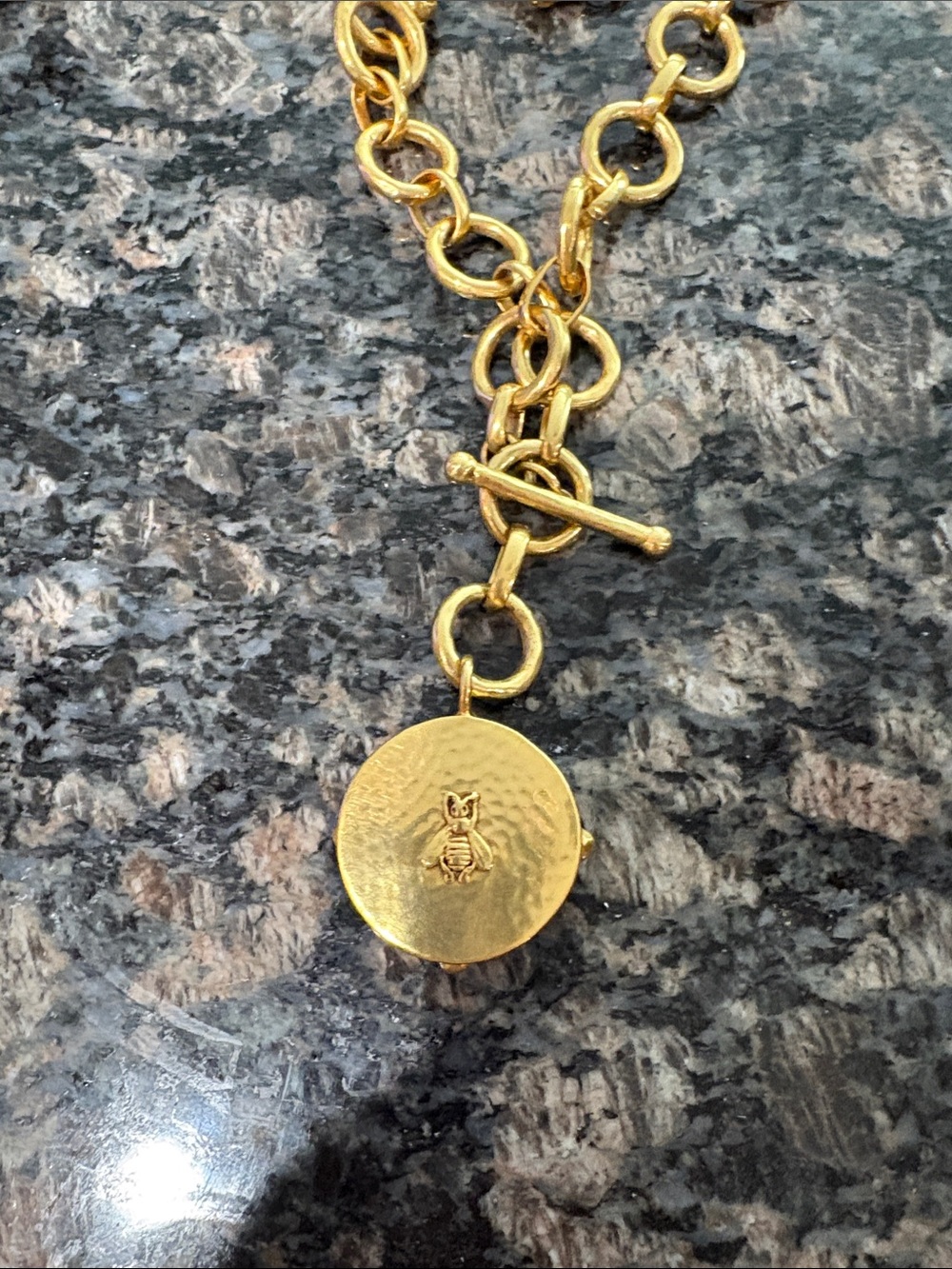 Julie Vos Gold-Tone Necklace and Blue Crystal Stud Earrings - Picture 2 of 2